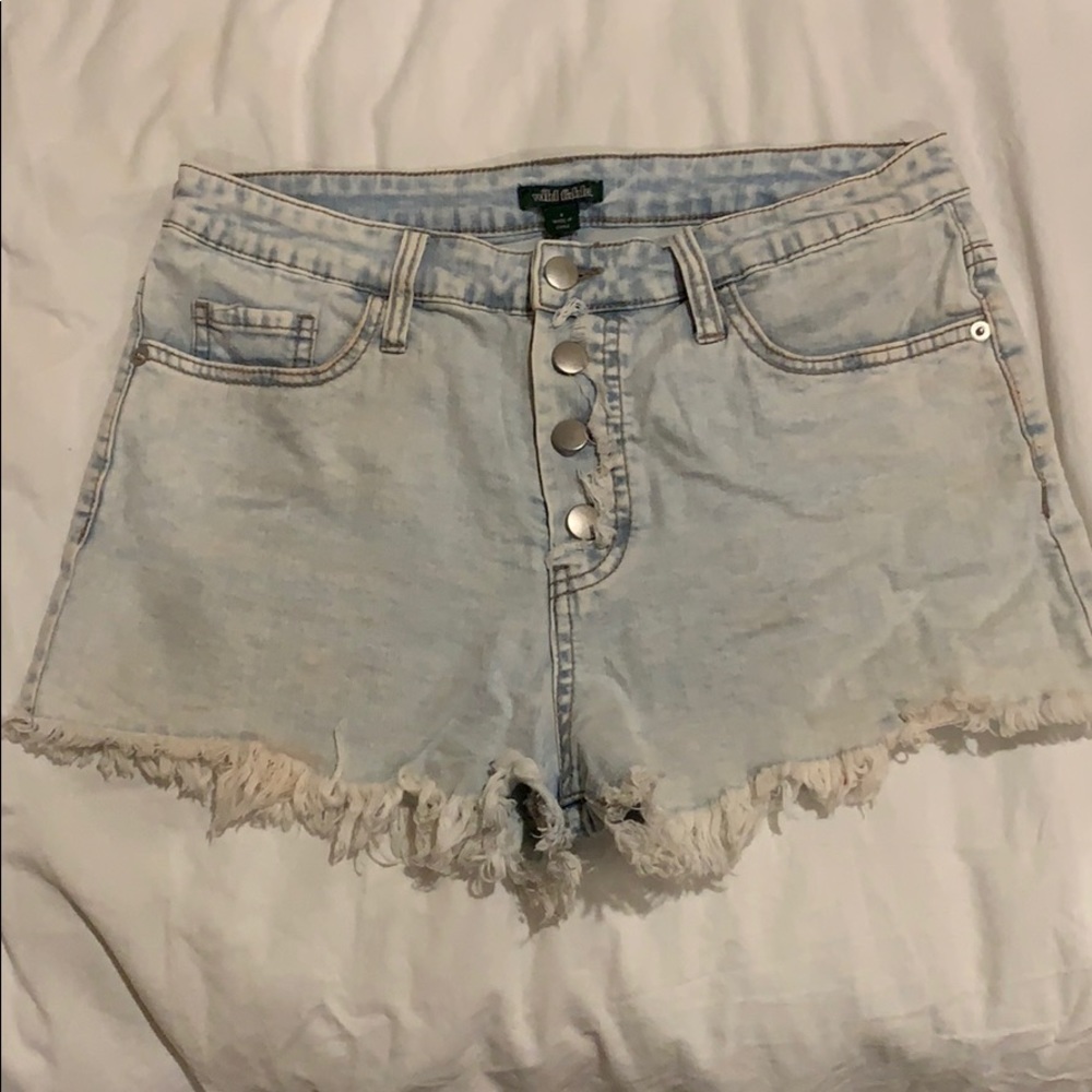 Light washed shorts